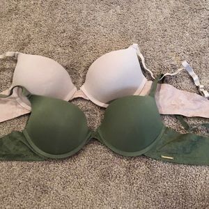 2 Vince Camuto Bras 34 C Pink & Green